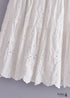Boho Skirts in Mariana in Lace White, Purple and Black For Women